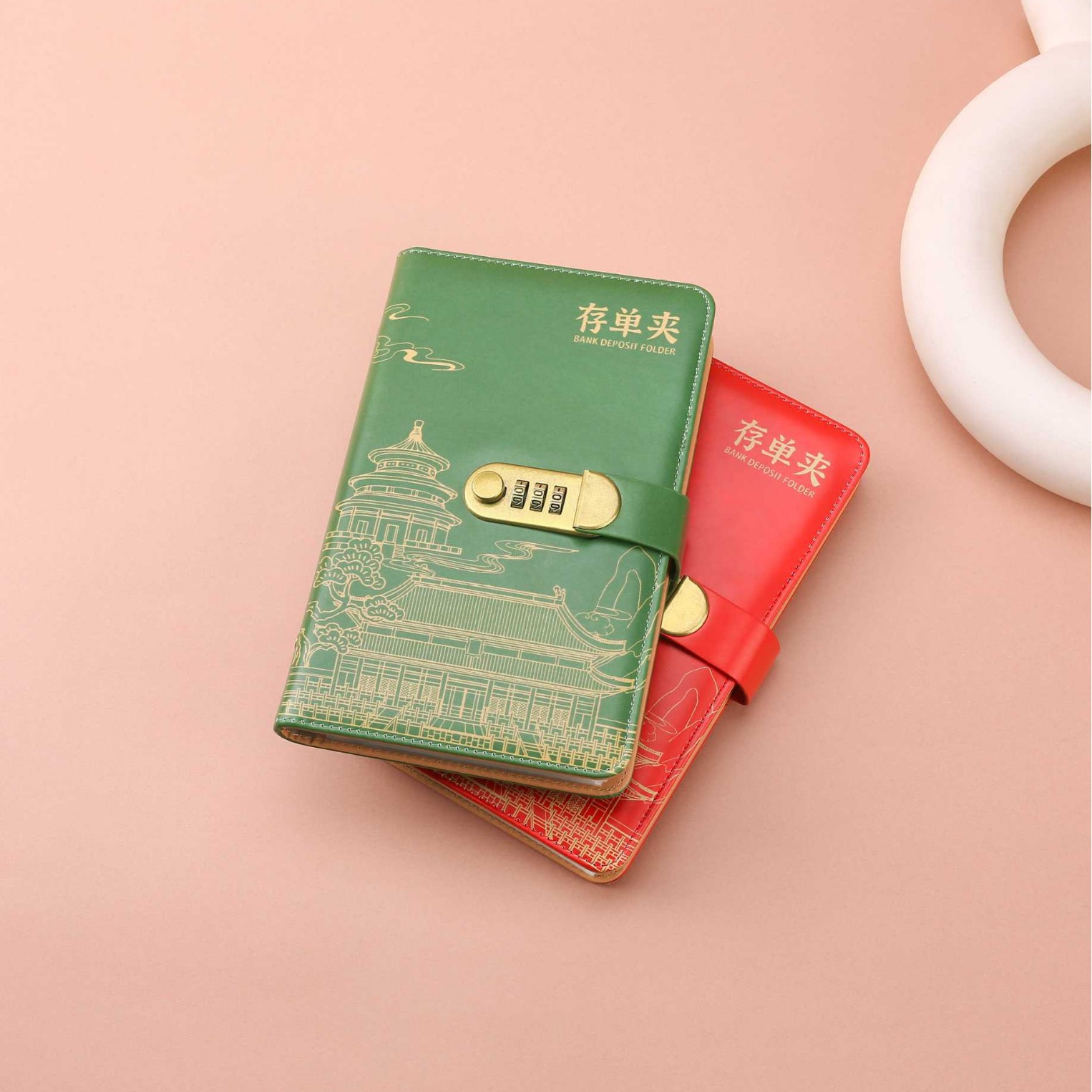 Deposit slip clamp, deposit time clamp, integrated deposit slip package, loose-leaf collection clamp, new passbook, waterproof leather bill deposit details Picture