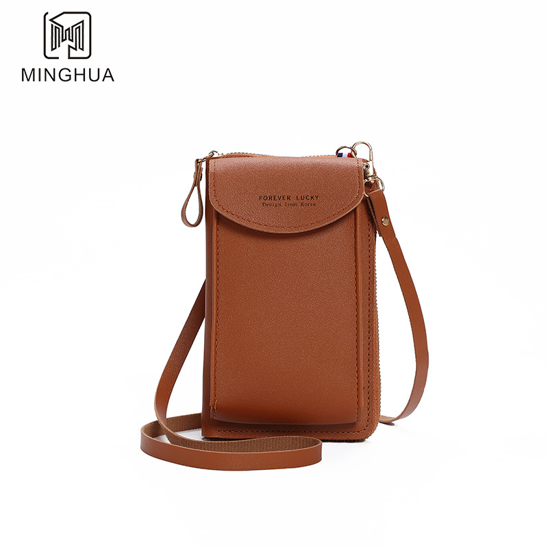 Mobile phone bags, crossbody bags, solid color simple single-shoulder bags for women, wallets, multi-functional women's bags, mobile phone bags, wholesale Specification drawing