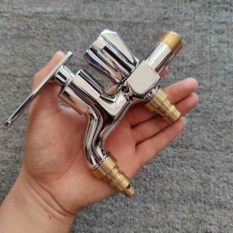 Brass quick-opening valve core, 4-inch single-cooling washing machine faucet, fully automatic joint faucet, mop faucet, pool faucet Specification drawing