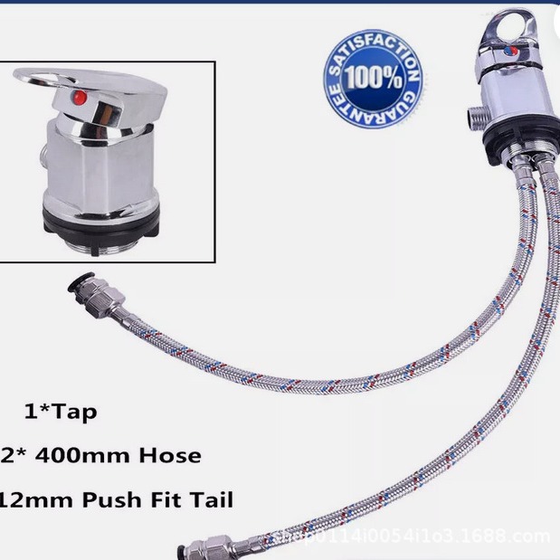 Hair washing bed faucet, RV camping vehicle shower mixer faucet outlet 1/2, with 1500mm pusher Application Scenario