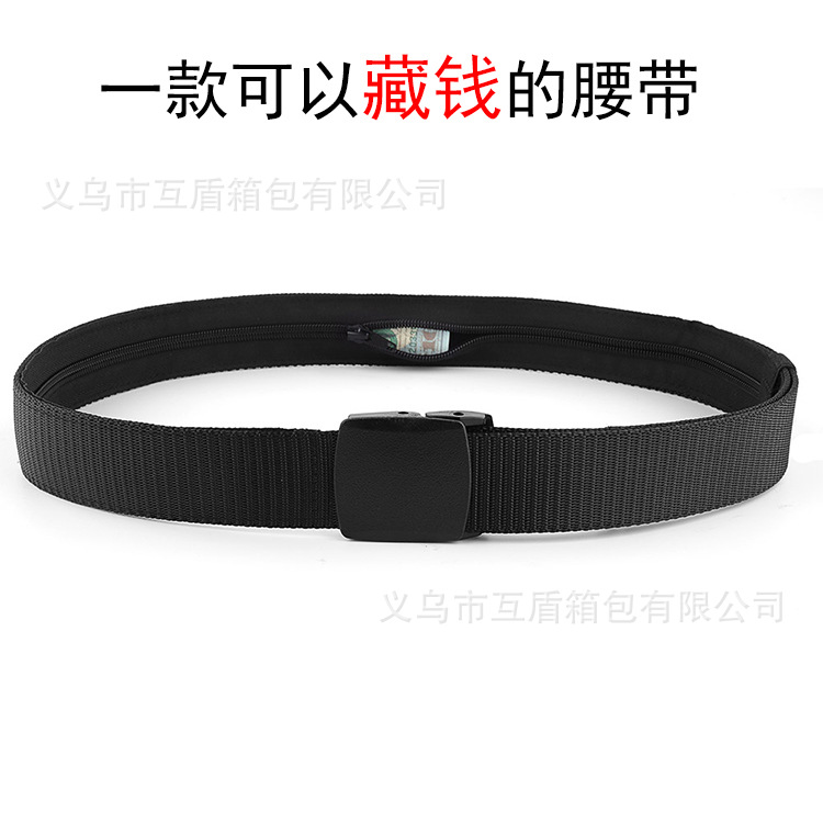 New second-generation travel safety outdoor hidden belt, anti-theft wallet, hidden pocket belt, cross-border exclusive details Picture