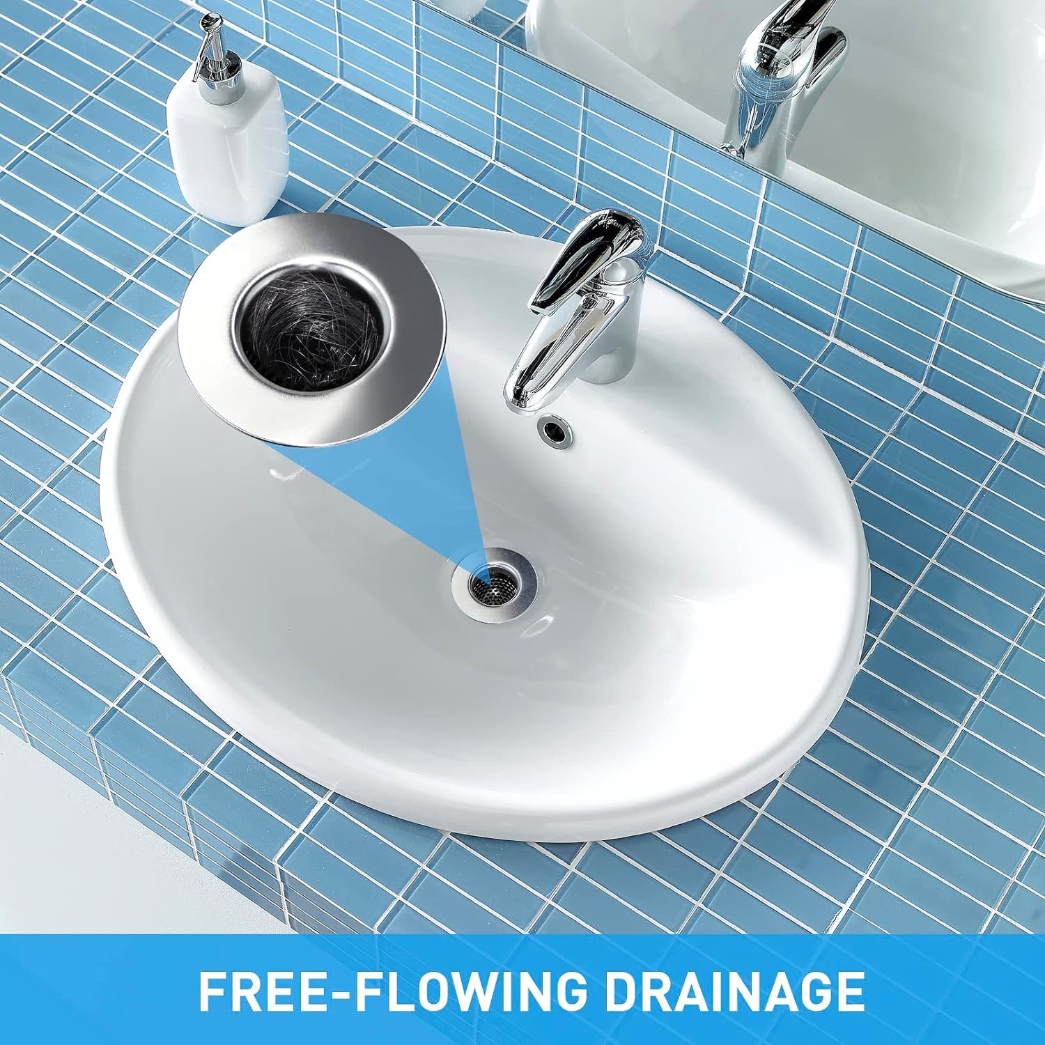 Cross-border 304 stainless steel conical filter screen, anti-clogging filter screen for bathroom floor drain, washbasin and sewer pipe details Picture