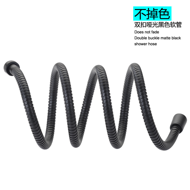 The manufacturer wholesals stainless steel black universal interface flexible tubes for bathroom, shower room, toilet and shower head connection pipes Application Scenario