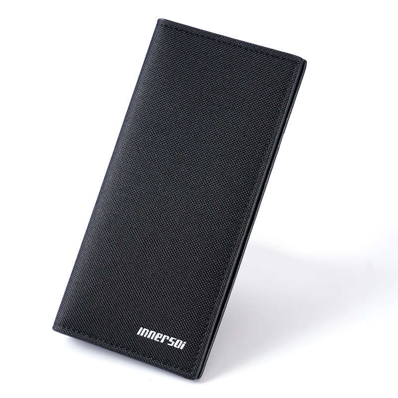 Men's long, ultra-thin Korean-style youth personalized wallet, simple student and teenager wallet buckle, one-piece consignment Item Picture