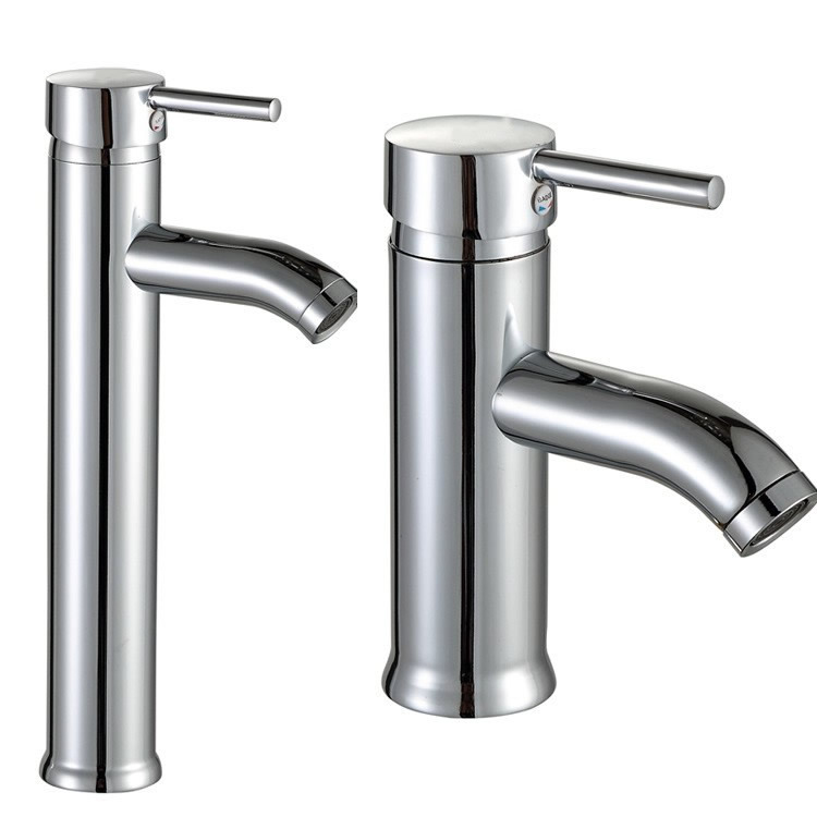 Single-hole countertop basin faucet, single-hole hot and cold water faucet, glass basin faucet, ceramic basin faucet full figure