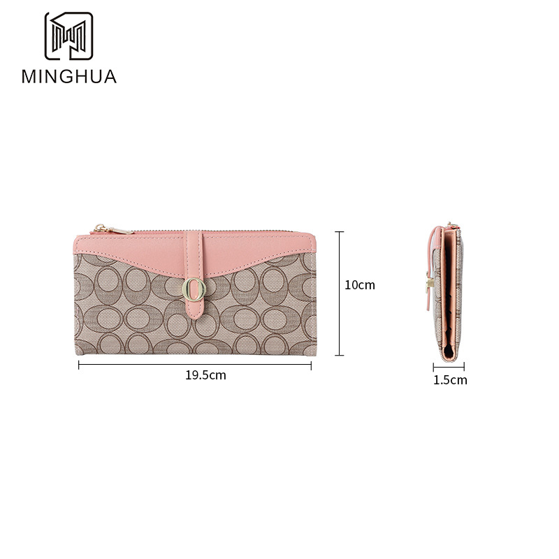 New long women's wallet 2023 autumn/winter coin purse, women's high-end patterned zipper clutch wholesale Application Scenario