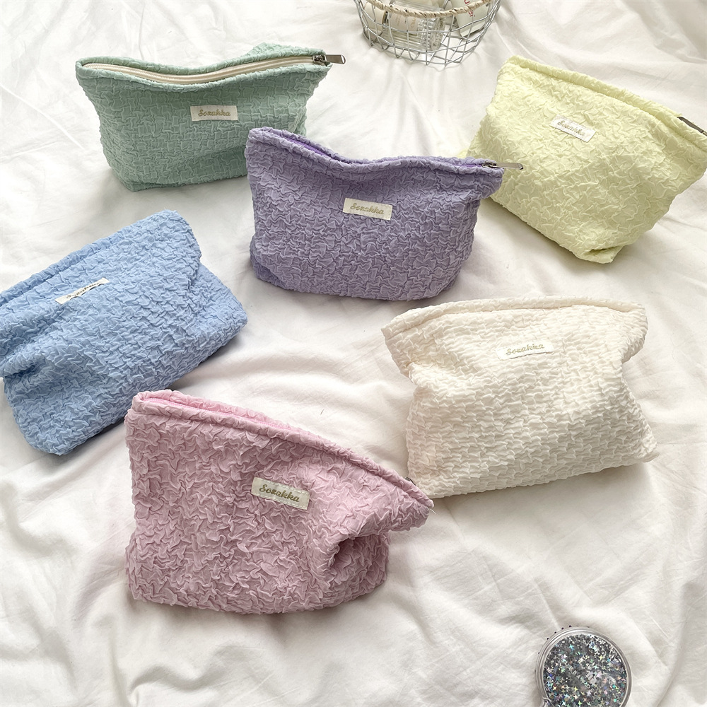 53231 ins Girls' Makeup bag, storage bag, Cushion lipstick pen case, zipper bag, Cosmetics Portable toiletry bag details Picture