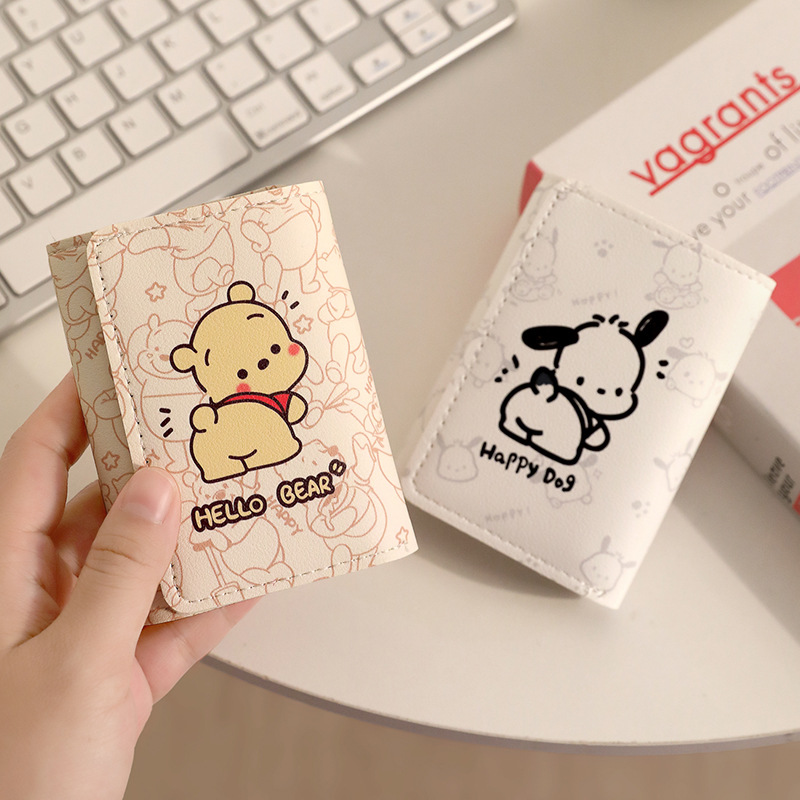 Cartoon bestseller dog multi-functional 30% off wallet with multiple slots, large capacity, driver's license, bank card, certificate and wallet in one Application Scenario