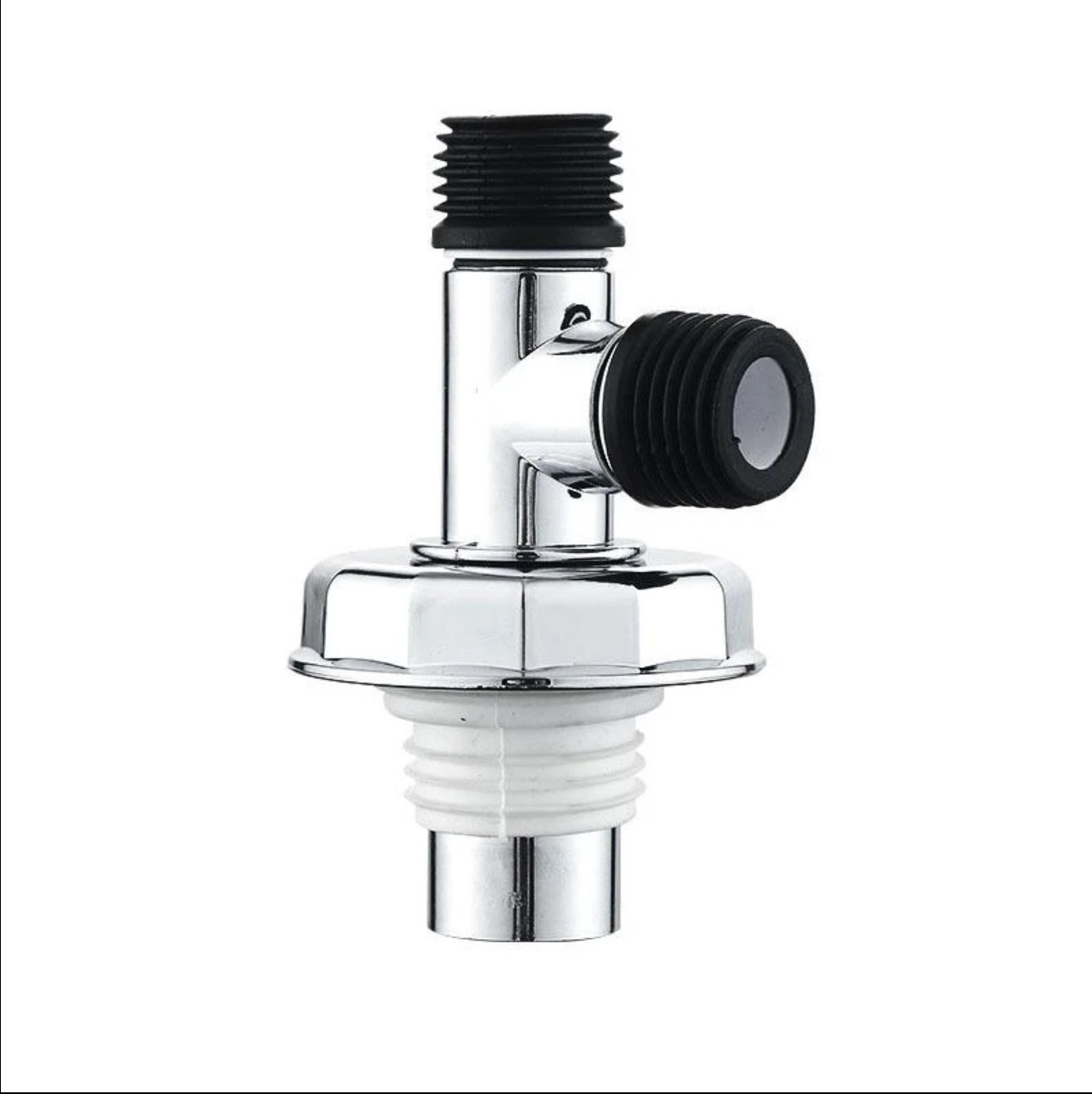 Factory wholesale of special two-in-one anti-overflow and anti-odor drainage pipes for washing machine floor drains and sewers, electroplated three-way joints Item Picture