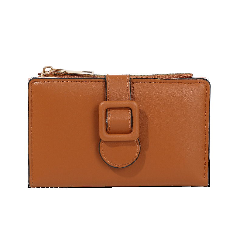 A new cross-border small wallet with a unique, high-end and fashionable style. It features a lychee pattern long wallet for women and a large capacity Item Picture