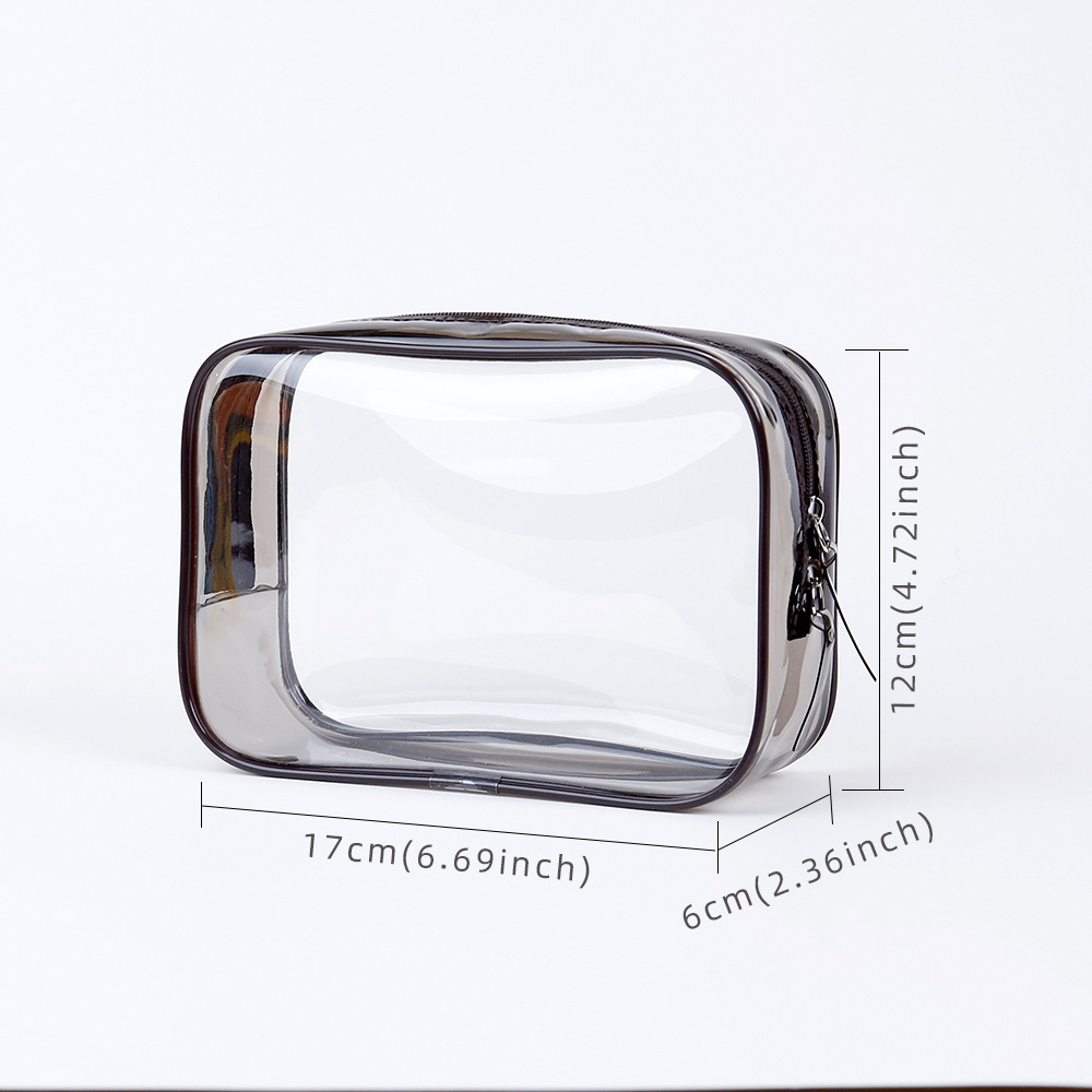 New large-capacity makeup bag, InS-style waterproof pvc storage bag, small transparent fitness and toiletry bag, portable in stock details Picture