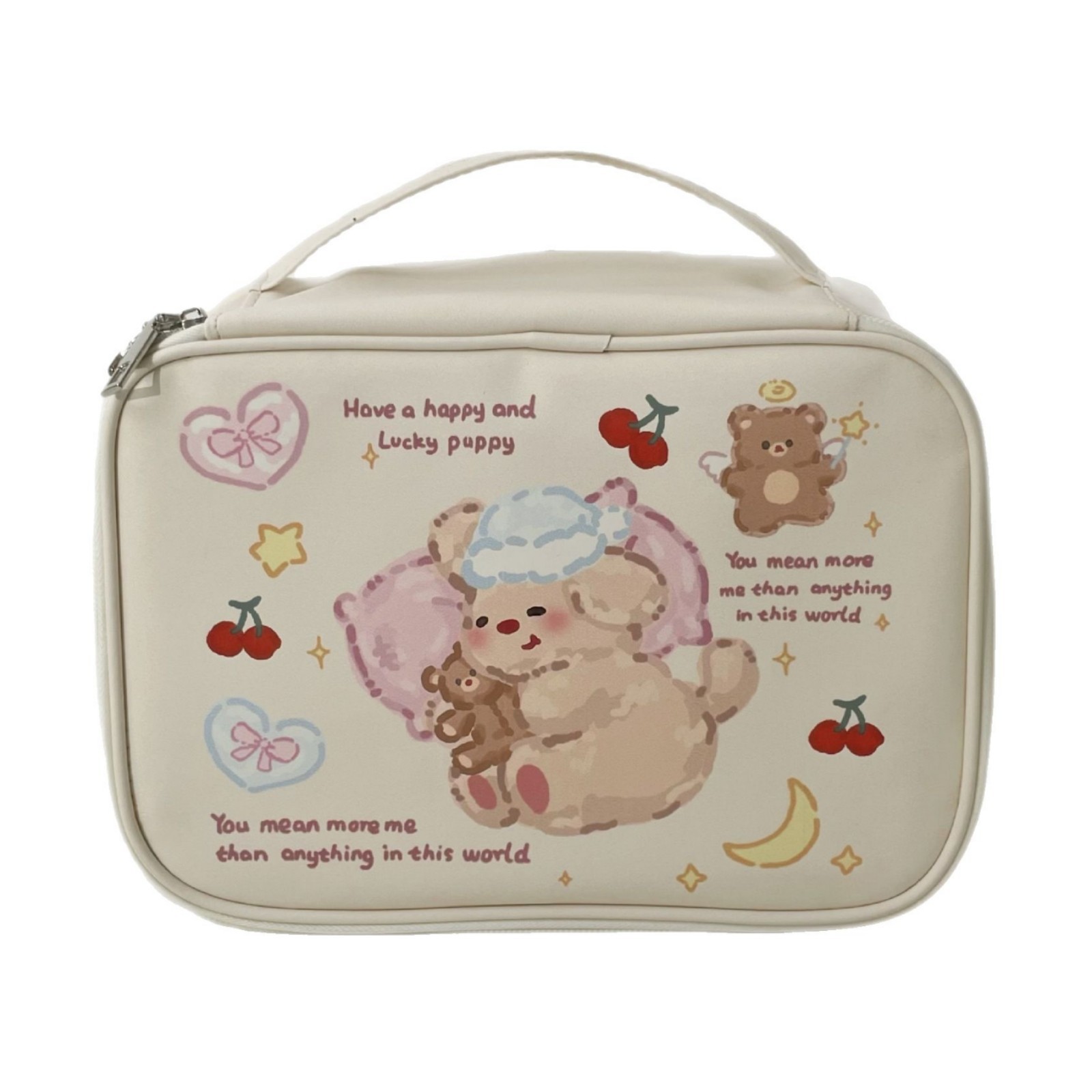 2025 New hand-held zoned makeup bag, women's portable large-capacity toiletry bag for business trips and travel, storage bag Item Picture