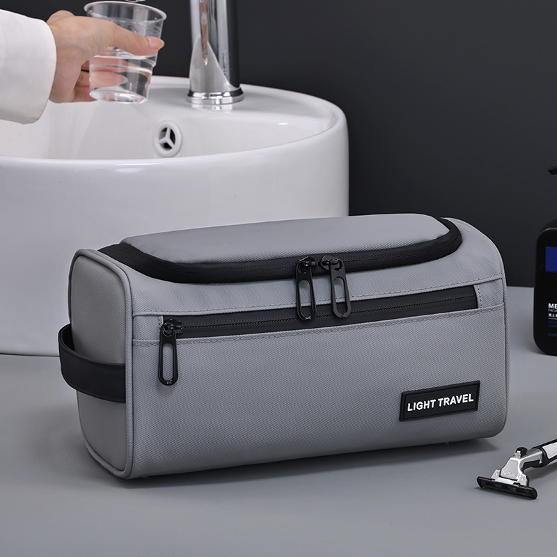 Cross-border large-capacity, high-end waterproof, hanging men's toiletry bag, portable hand-held makeup bag for business trips and travels full figure