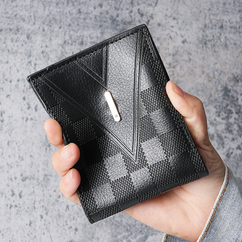 Factory direct sales 2023 New Men's wallet, short business wallet, Youth horizontal style, light luxury, multi-position Application Scenario
