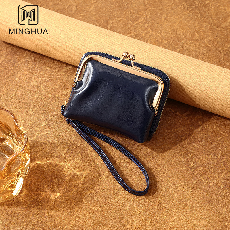Card case, lady's wallet, solid color for identification, coin purse, multiple slots, high appearance level, identification case, wallet source factory full figure