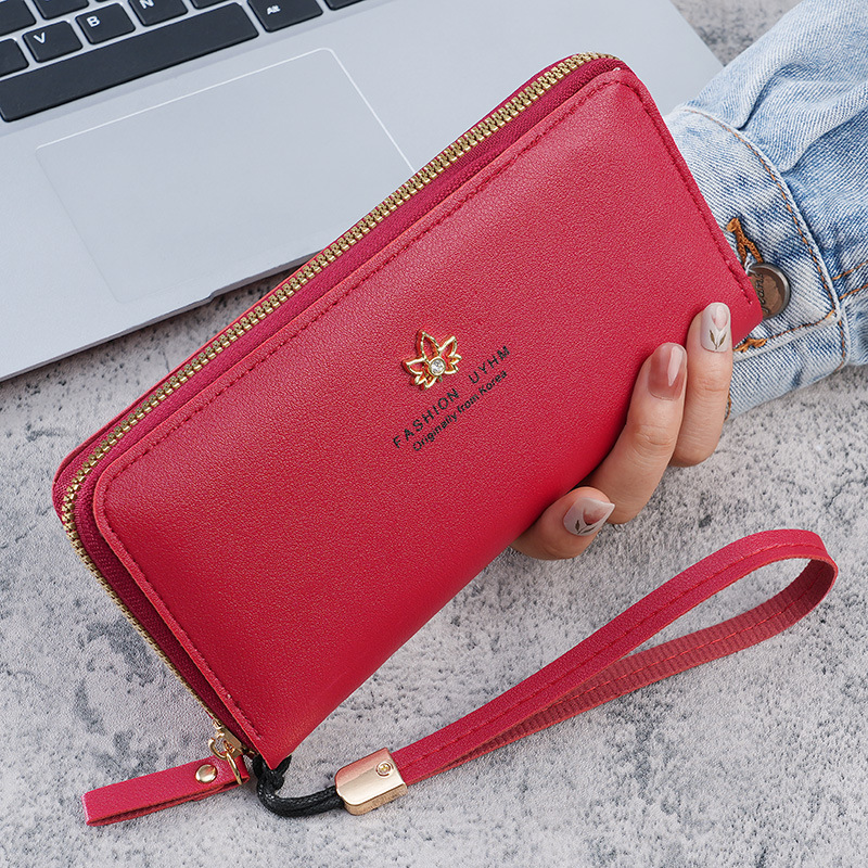 2023 New style wallet for women, long zipper, Korean-style mobile phone case, large capacity, fashionable mom, loose change holder, clutch full figure