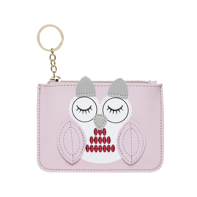 Mini, simple, cute, thin, multi-functional, large-capacity zipper coin case, key small wallet for women Item Picture