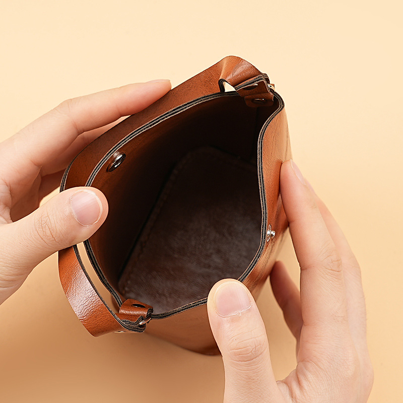 Coin purse, women's handbag, foreign trade niche bucket small bag, grocery bag, earphone bag, hand-held mini coin bag Specification drawing