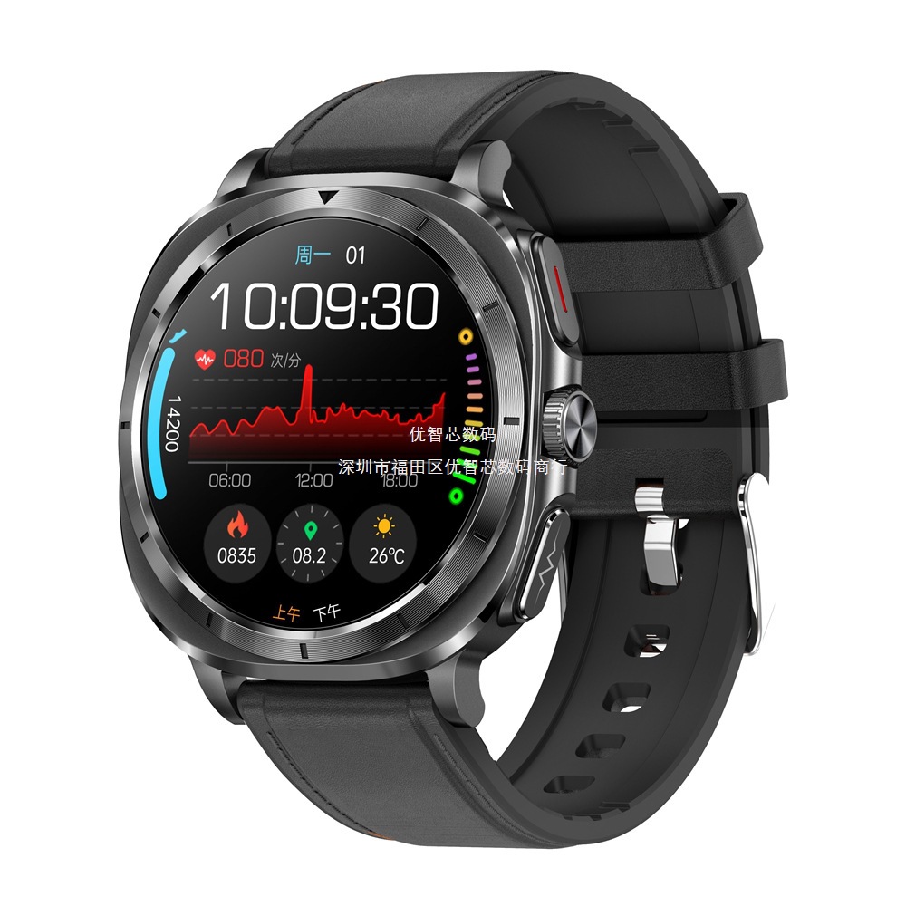 The 2024 new ET492 smartwatch features ECG, Bluetooth calls, blood glucose, body temperature, blood oxygen, outdoor sports, and offline payment details Picture