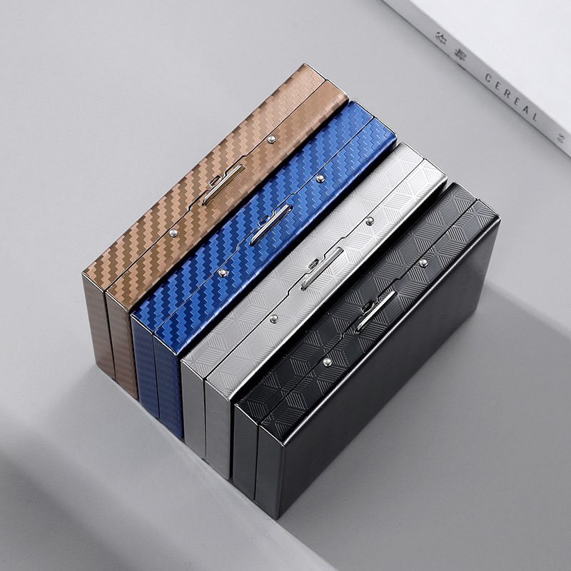 Stainless steel metal card case, anti-magnetic and anti-theft, men's and women's wallets, dad's mini bank card box, cards full figure