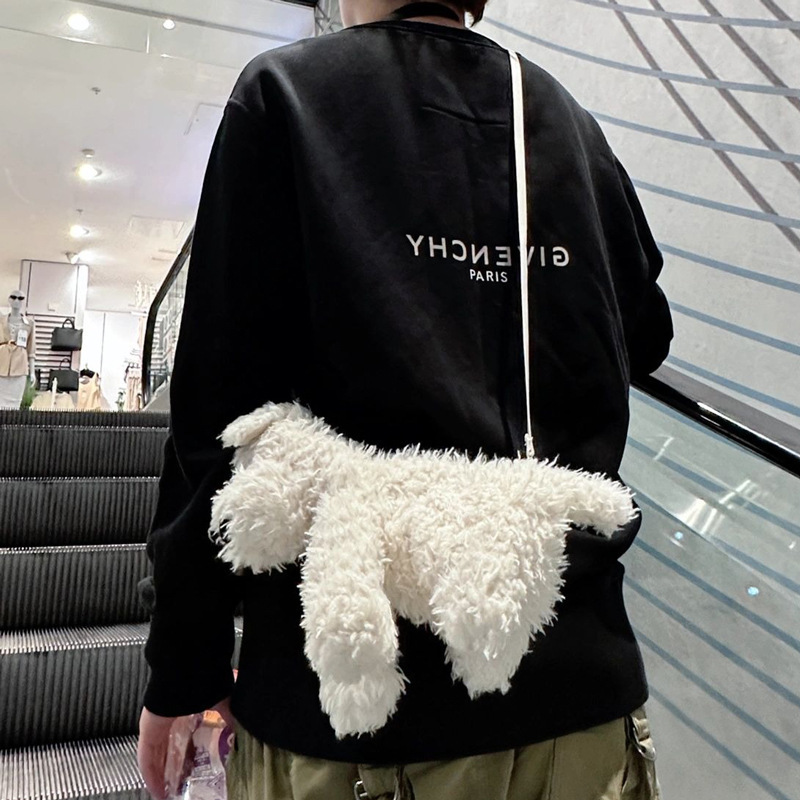 2025 New West Highland Doll Bag, Girls' cartoon plush toy doll crossbody bag, Cute puppy Bag gift Application Scenario