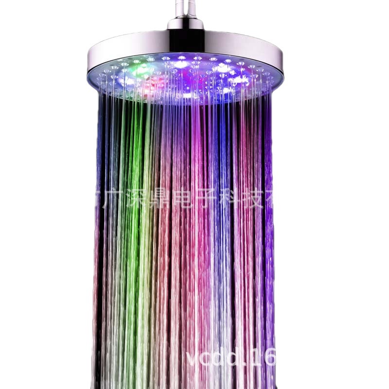 8-inch LED top spray/Seven-color top spray/Light-changing four-color 8-inch large showerhead SDH-C2 Item Picture