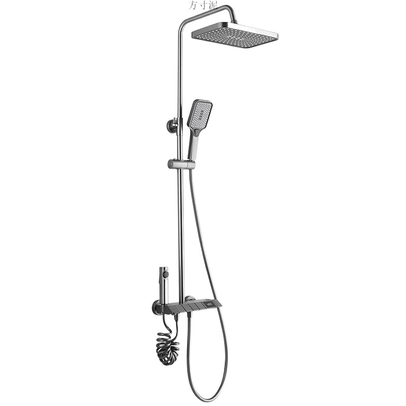 New brass piano key showerhead set, bath pressurized rain shower showerhead, wholesale from the source factory Item Picture
