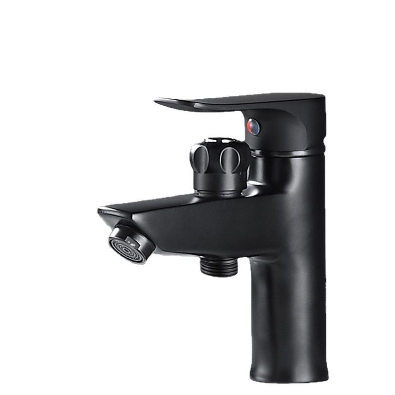A pair of all-copper washbasins, cold and hot water faucets with shower heads and spray guns, single-hole washbasins and washbasins Item Picture