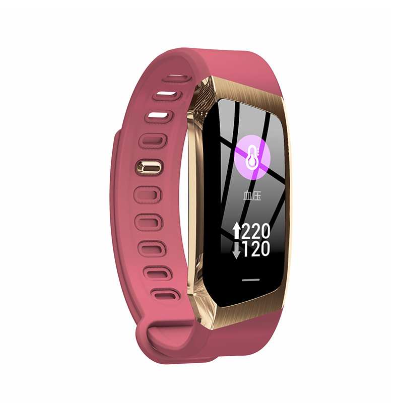 The new cross-border E18 smart bracelet is a women's remote control camera, heart rate, blood pressure, sleep monitoring, step-counting and multi-sports watch details Picture