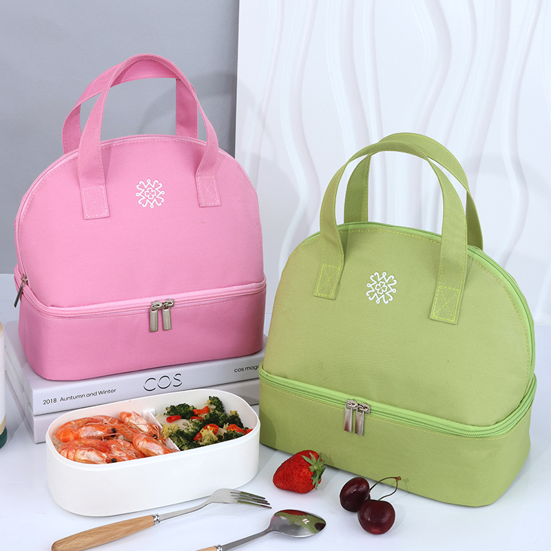 Wholesale of large-capacity insulated lunch boxes, portable lunch bags for students and office workers with meals, and aluminum foil thickened lunch bags full figure