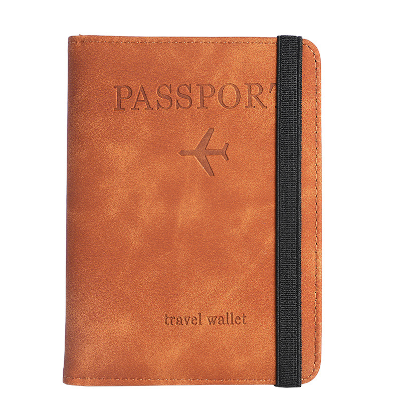 2024 Cross-border PU Leather card case Passport holder Passport case Travelwallet multi-functional document package approval Specification drawing