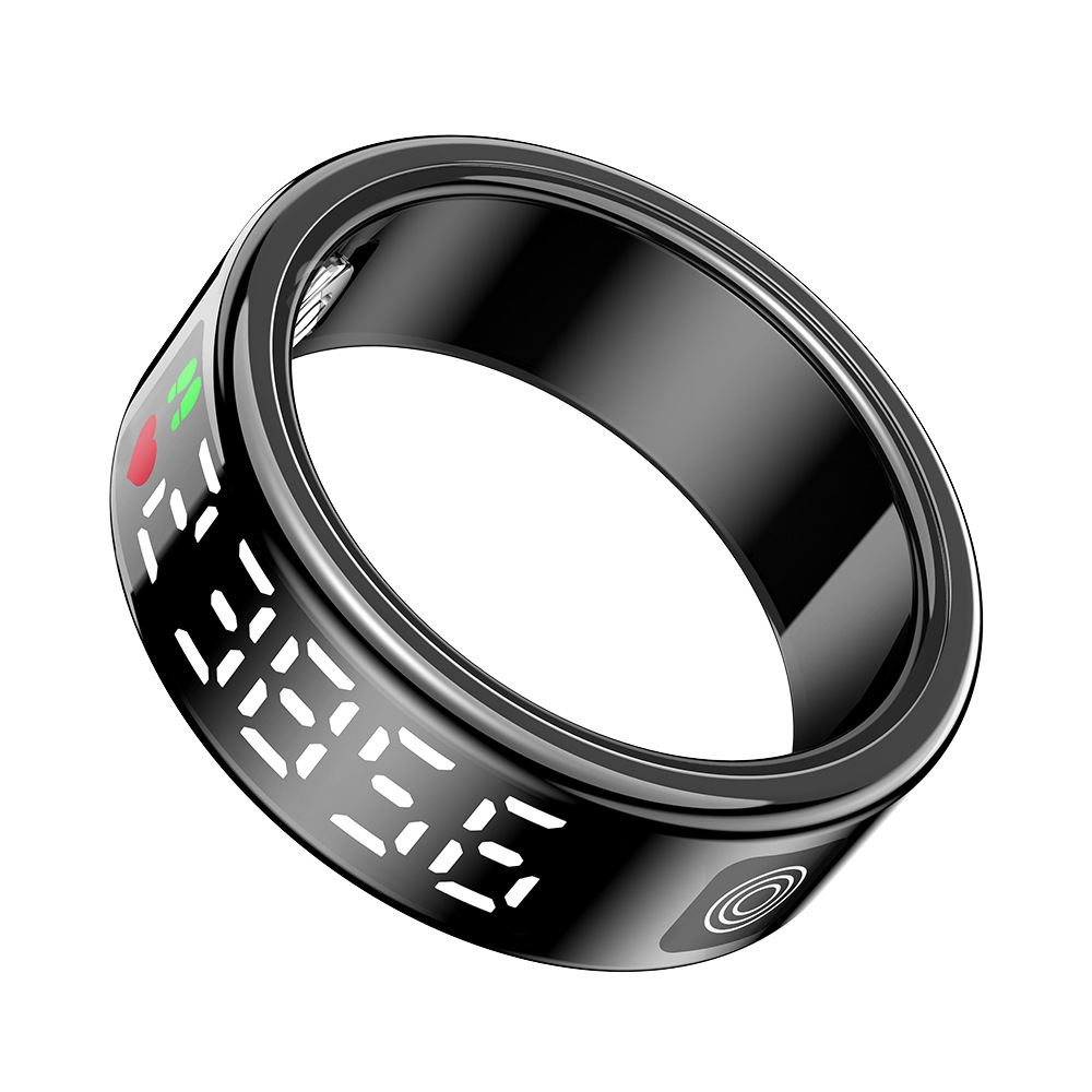 Cross-border private mold SR08 Smart Ring display touch sensing IP68 Heart rate blood oxygen sleep Smart Ring Item Picture