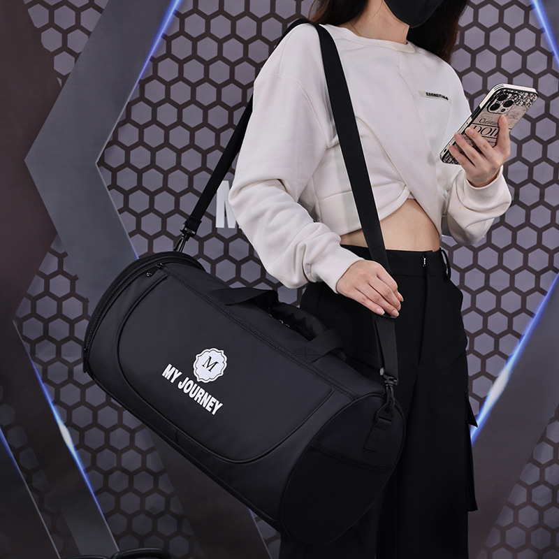 Cross-border travel multi-functional dry-wet separation fitness bag with shoe compartment, large-capacity high-end sports training swimming bag details Picture