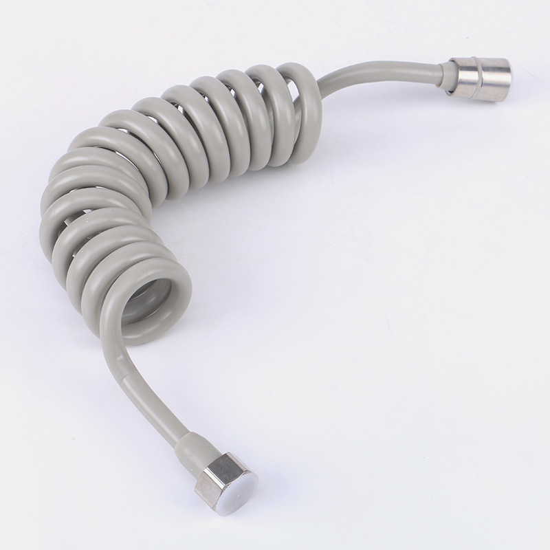 Shower head, hose, elastic spring, washbasin, spray gun, water inlet pipe, thickened telephone line, telescopic pipe full figure