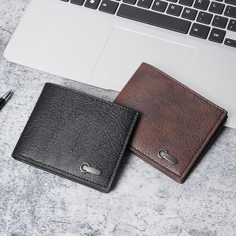 Men's wallets, business casual short leather wallets, cross-border bestsellers, wholesale in stock, casual short leather bags wholesale