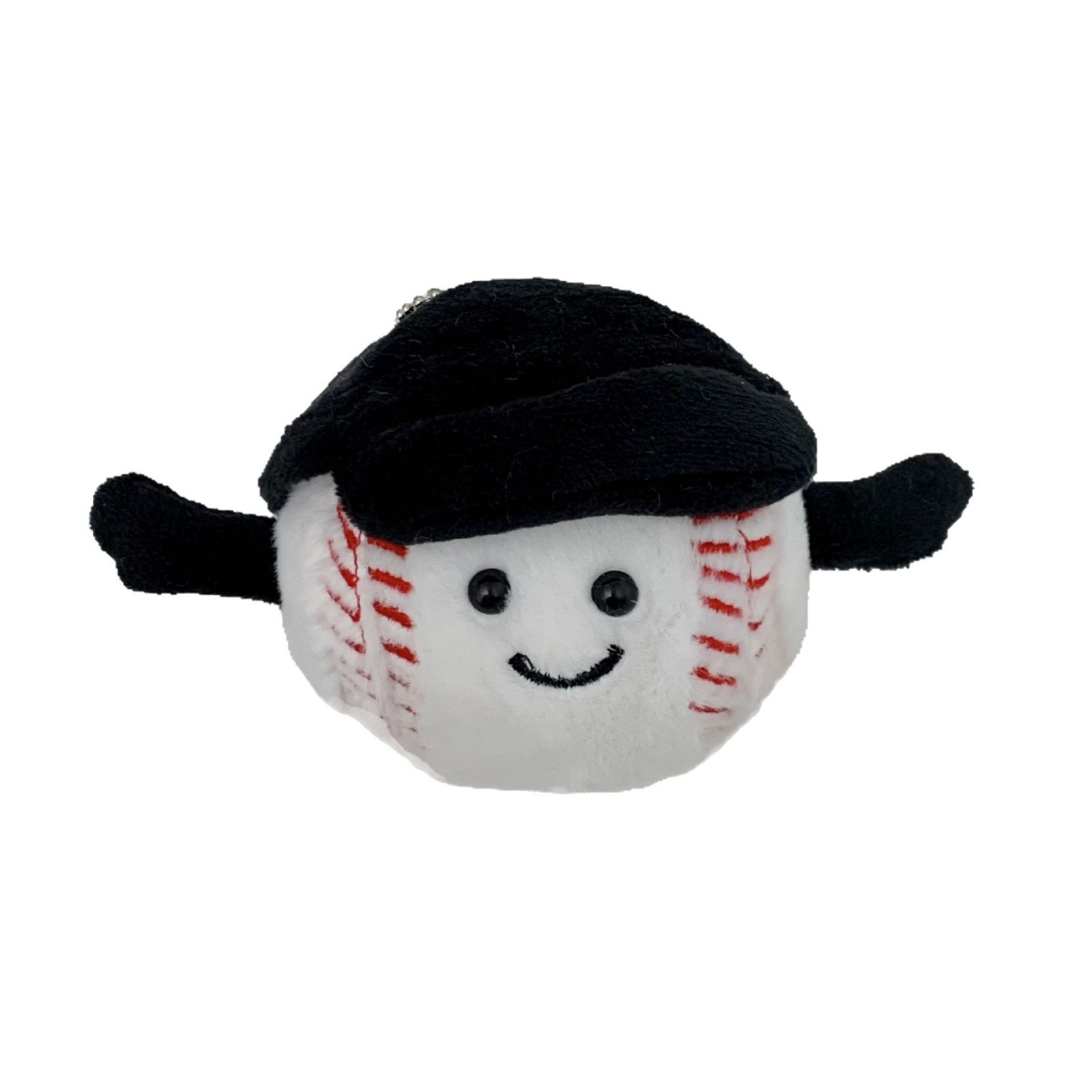 Retro and cute baseball cap pendant, high appearance level, fun smile baseball plush toy, keychain bag pendant Item Picture