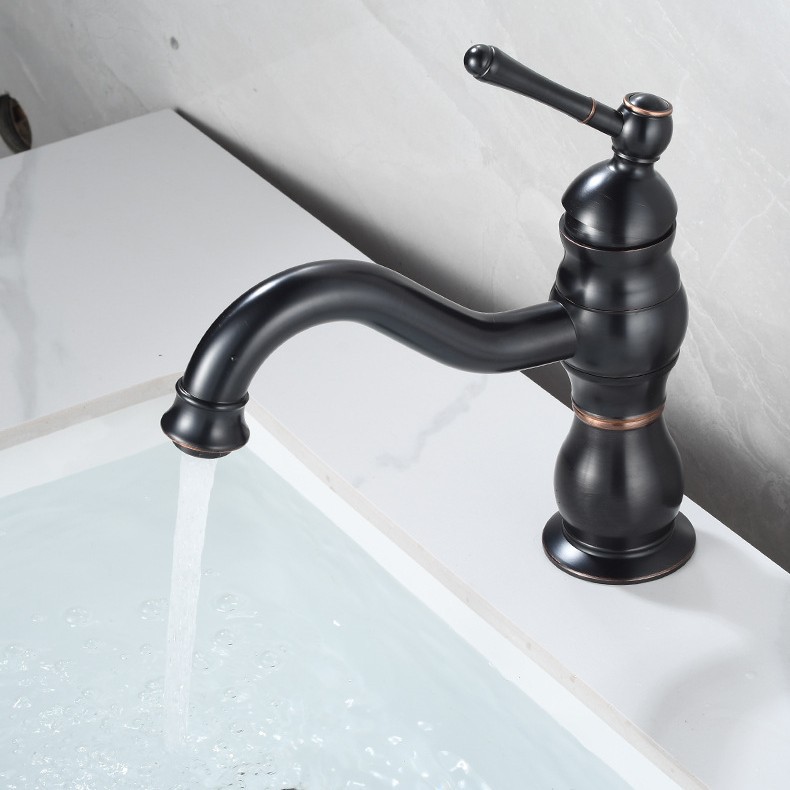 Factory direct sales of washbasins, hot and cold faucets, creative bathroom faucets, hot and cold water faucets for export, brass faucets Specification drawing
