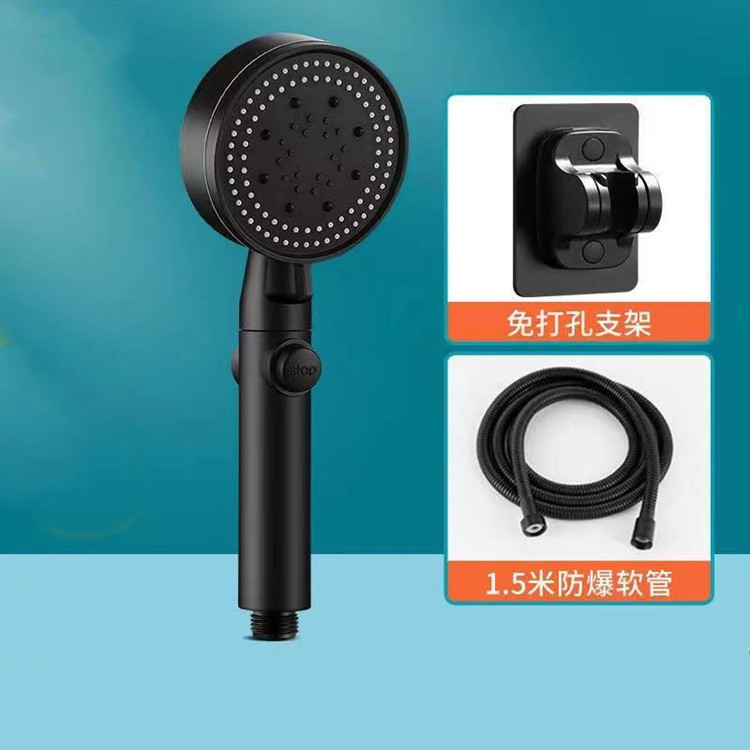 The water output from the filtered pressurized showerhead can be adjusted. The pressurized household bathroom water heater shower head is adjustable details Picture