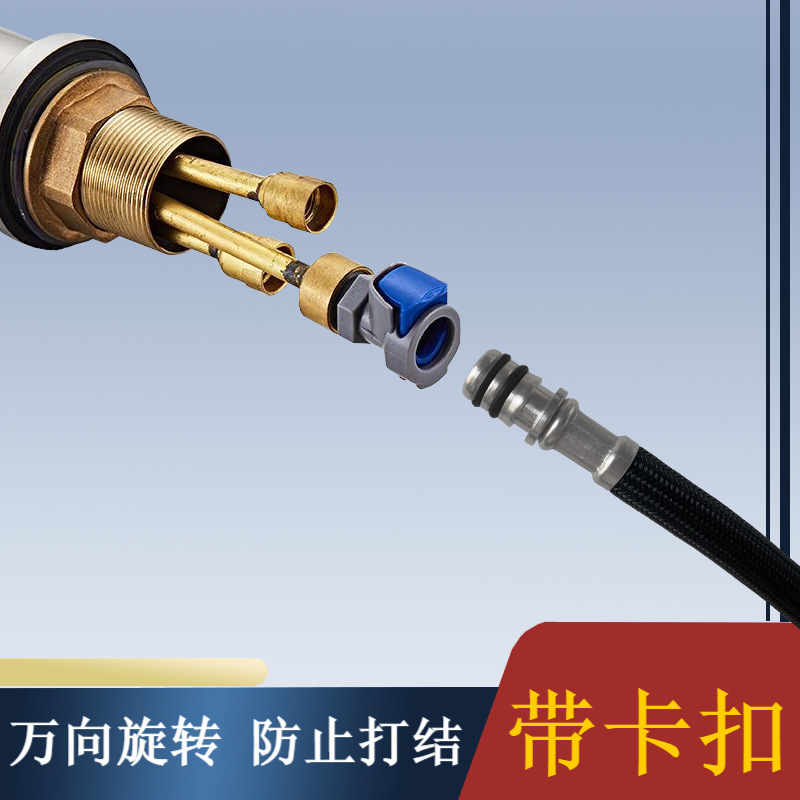 Washbasin universal pull-out faucet hose accessory, kitchen telescopic pipe, telescopic pipe replacement, water outlet pull-out pipe type Application Scenario