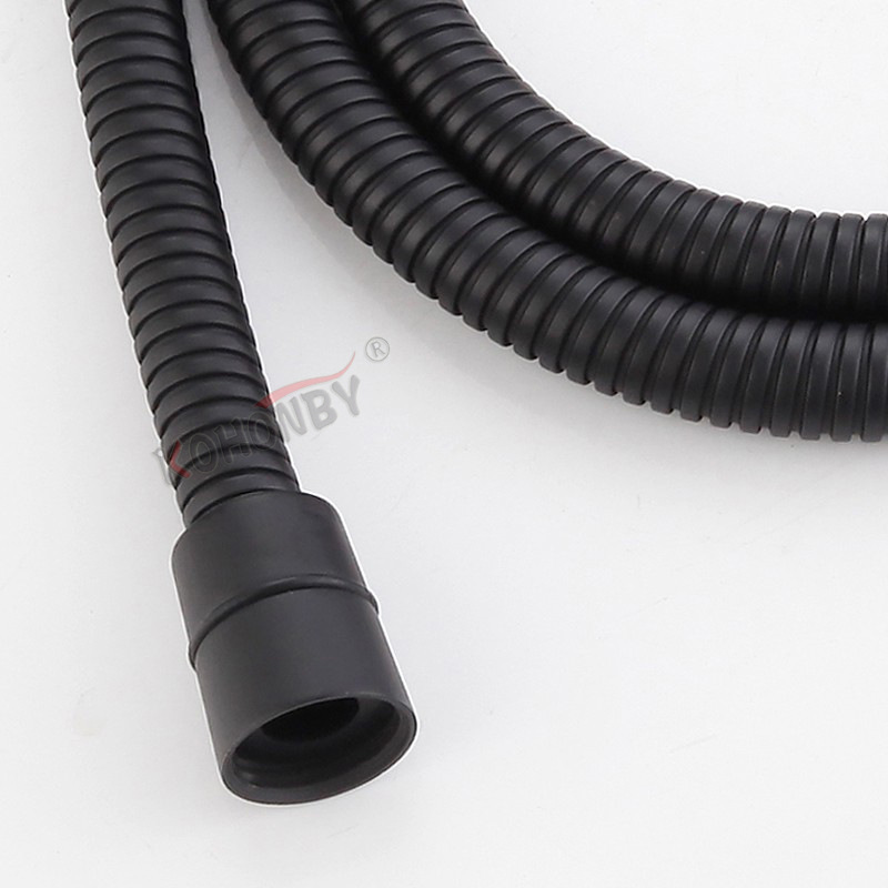 Factory direct supply of 1.5-meter 304 stainless steel black shower head hose Application Scenario