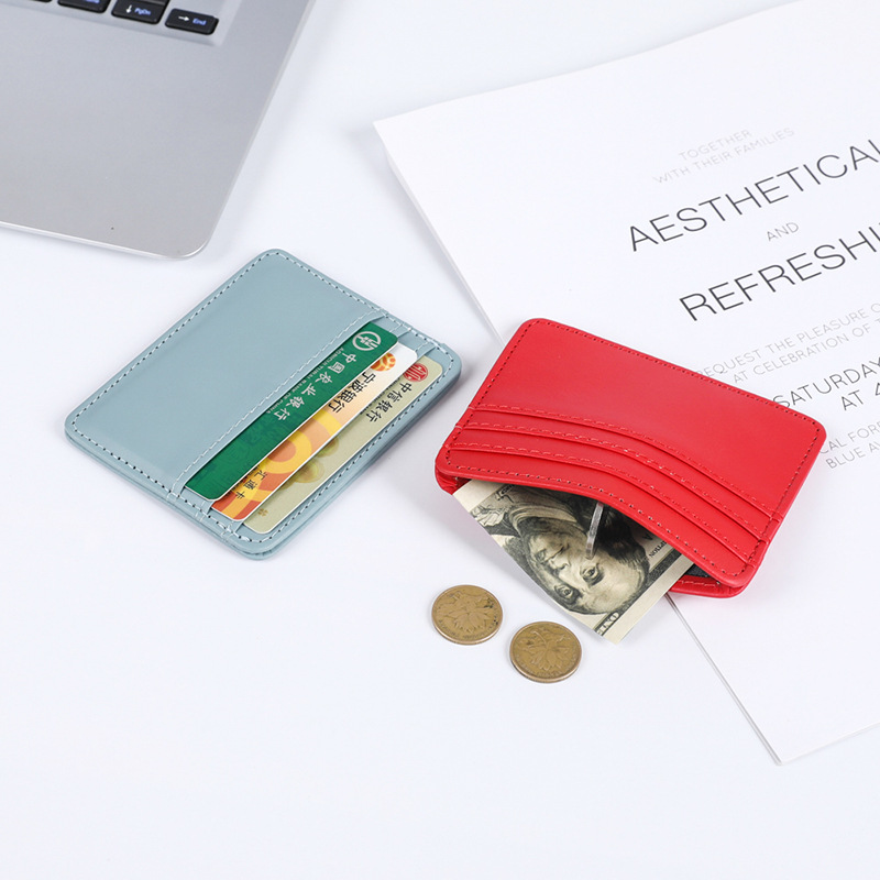 Small leather pu cross-border stock card case, large capacity card case, small card case, multi-card case, women's card set card case wholesale Application Scenario