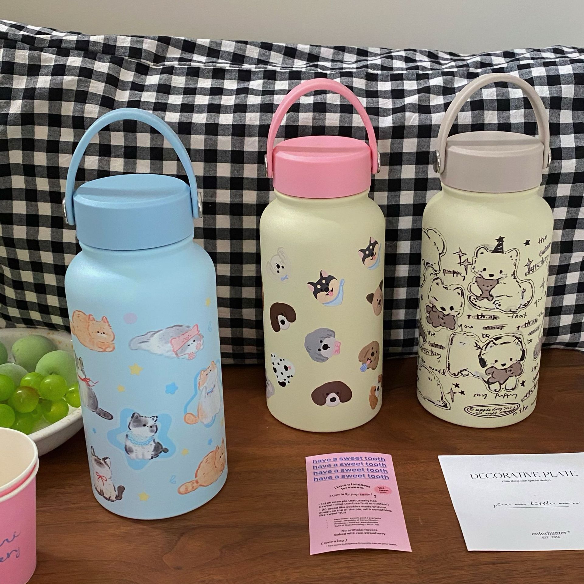Original ~ Cute insulated cup, high school girls' appearance level Stainless steel water cup, portable large-capacity coffee cup, student cup details Picture