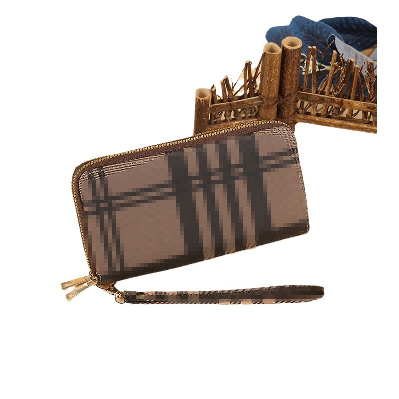 The new double-pull coin purse can be made with logo for wholesale of foreign trade bags, women's bags, casual printed wallets and clutch bags Item Picture