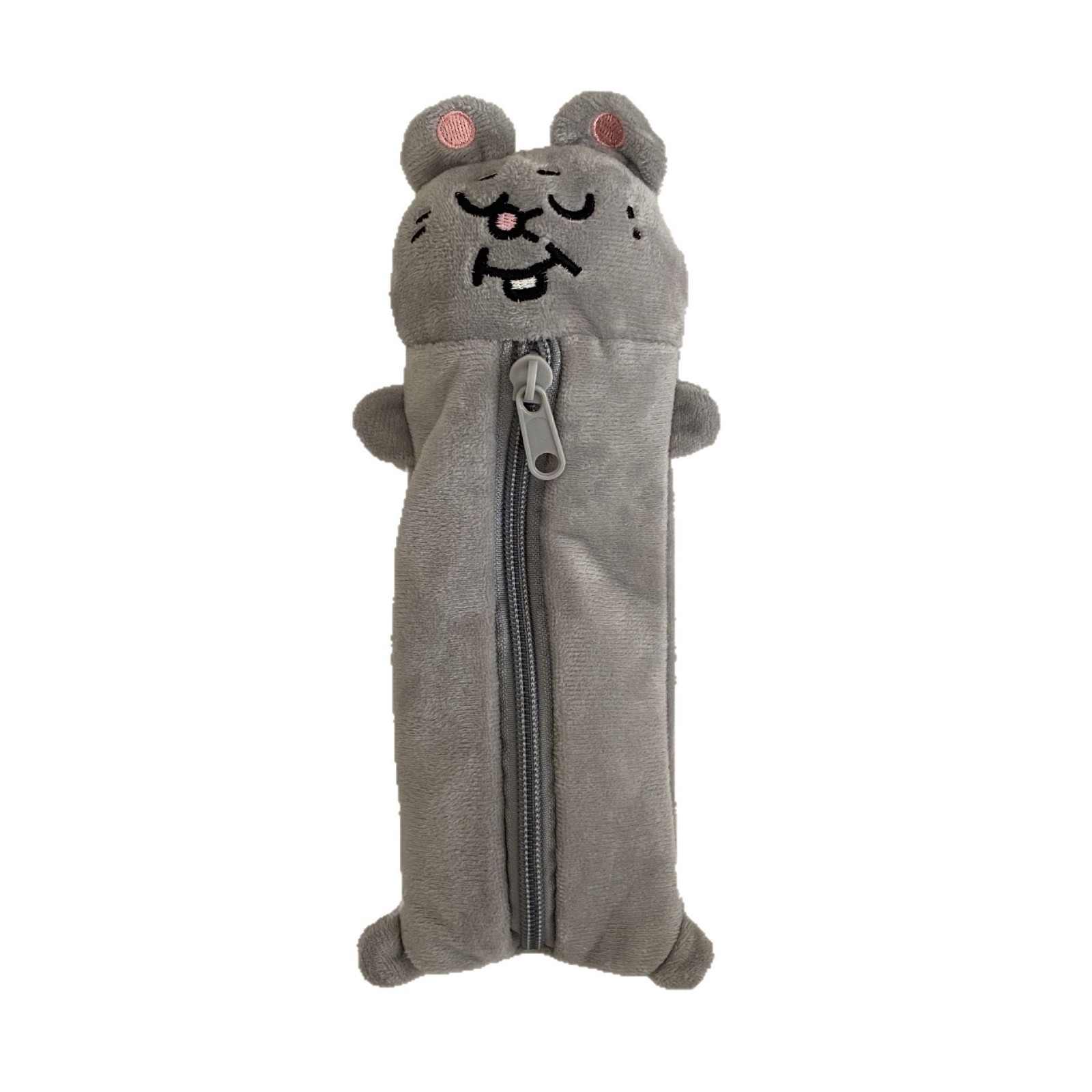 Meiji and the big Mouse plush pen case on Instagram, cute and funny, high school student large-capacity stationery box, multi-functional pen case Item Picture
