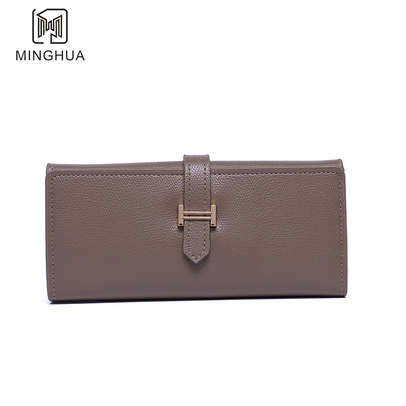 Wholesale of new long women's wallets, 2023 summer solid color cross-border export zipper clutch bags Item Picture