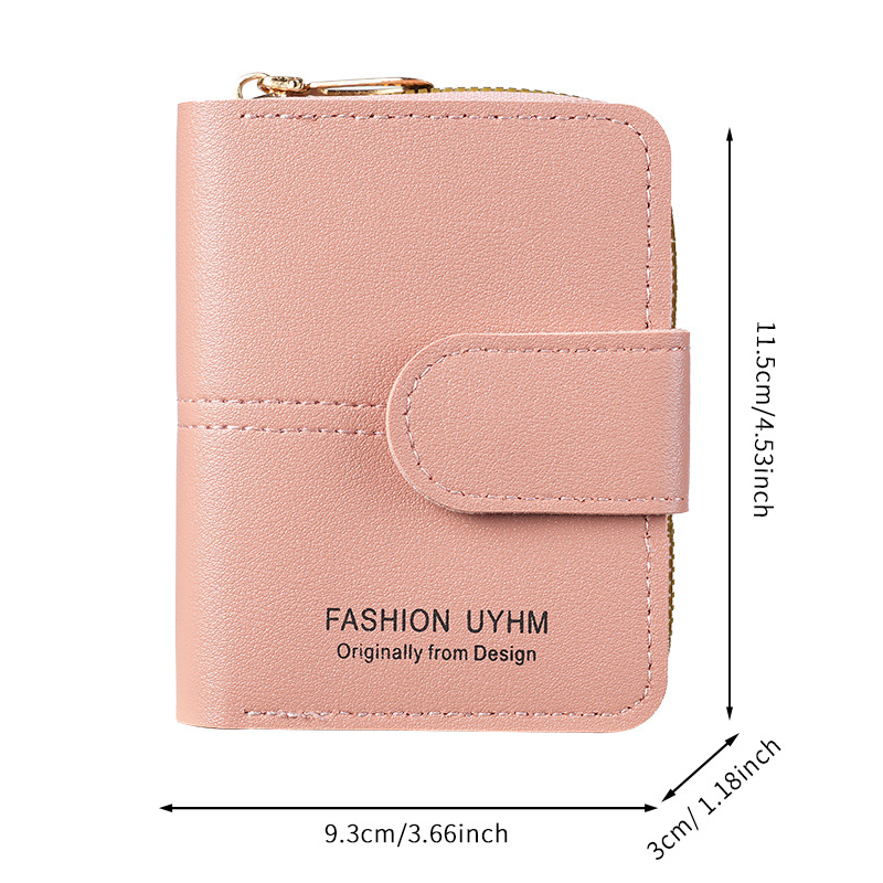 Korean version short wallet, women's wallet, student Korean version new small wallet, multi-slot card case, large capacity, 30% off wallet Item Picture