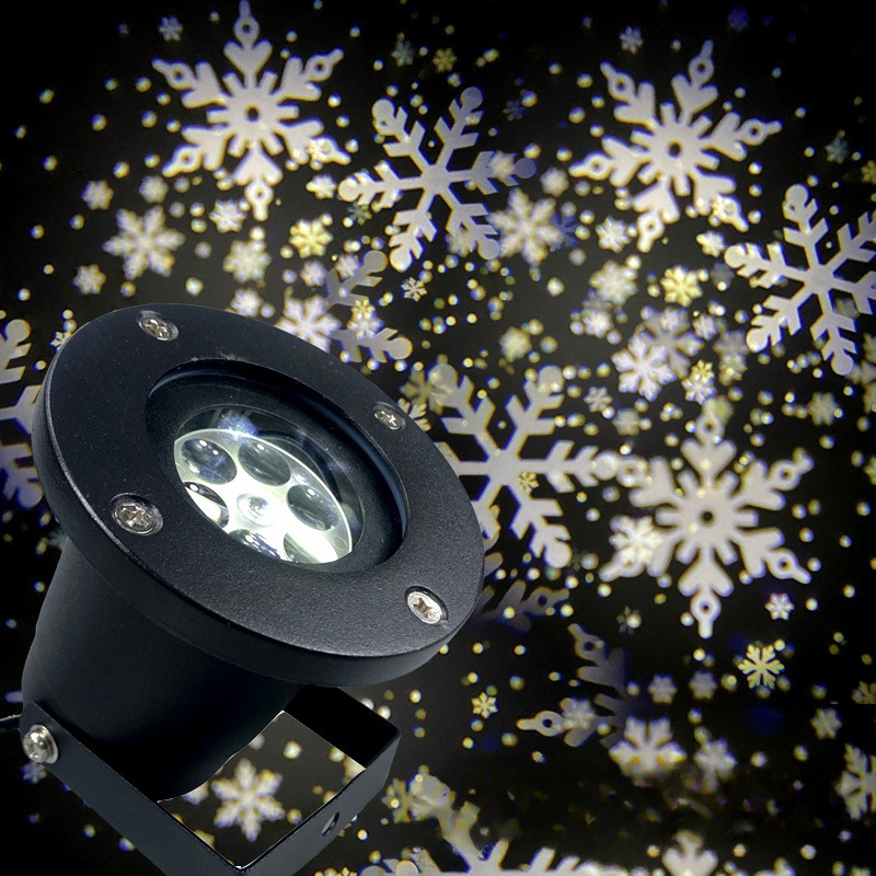 New high-brightness snowflake projection light, outdoor Christmas blizzard LED snowflake light, lawn garden stage light, cross-border Specification drawing
