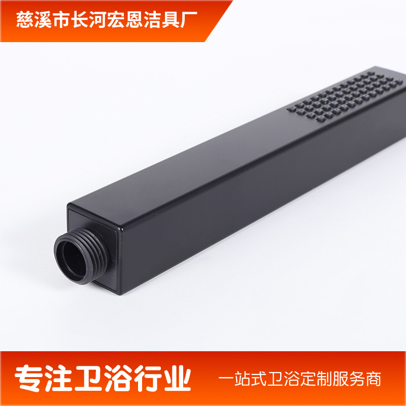 Cross-border bathroom pressurized handheld showerhead hotel and homestay exquisite handheld rectangular shower showerhead spray Specification drawing