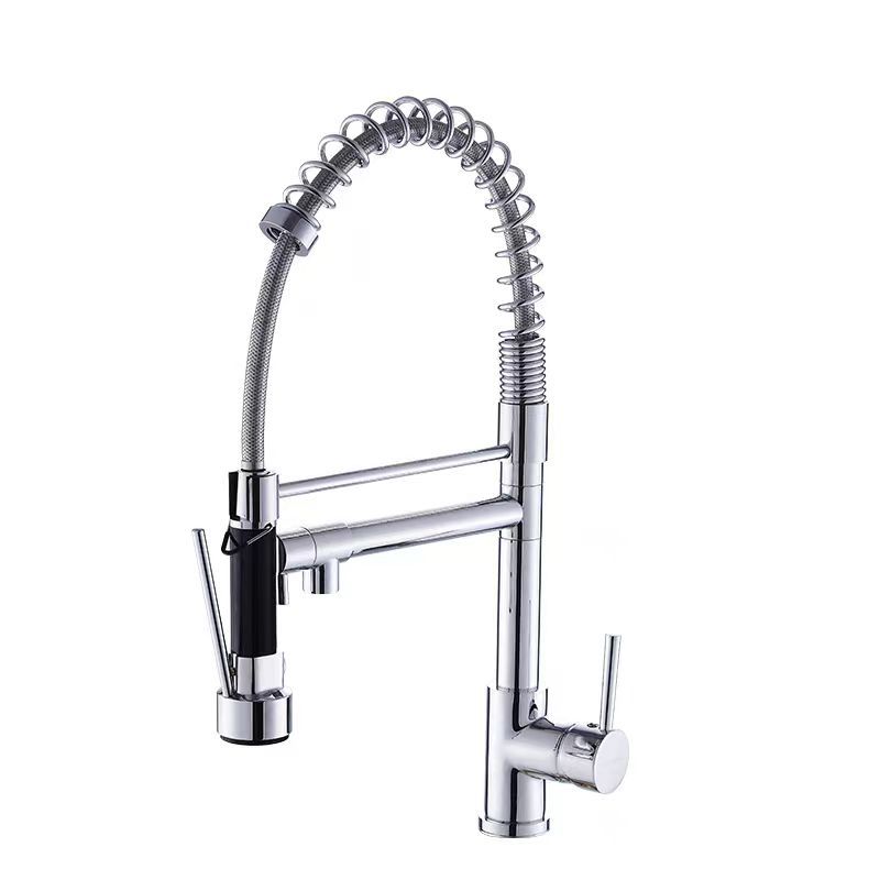 Multi-functional kitchen faucet, spring pull-out telescopic rotating universal, cold and hot washing, dishwashing sink, sink for household use Item Picture