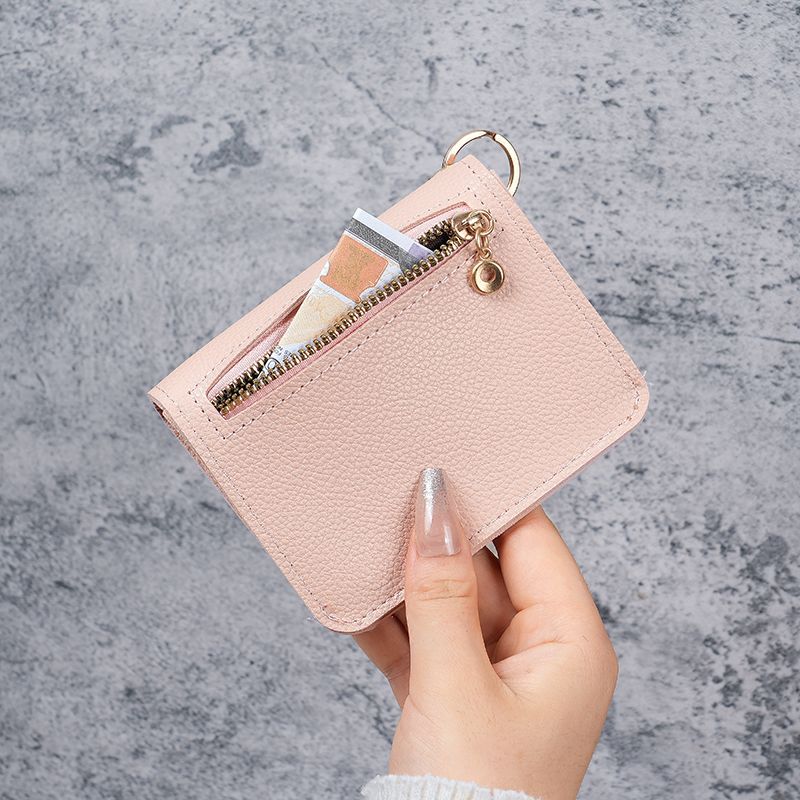 The 2024 new style card case is a short, cute and compact ladies' coin purse with a simple and light luxury leather ID card storage bag and a thin design Specification drawing